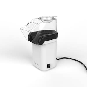 Hot Air 3 oz. White Countertop Popcorn Machine