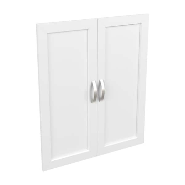 Style+ 25 in. W Shaker White Closet Door Kit