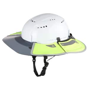 BOLT Tinted Brim Yellow High Visibility Visor with 360-Degree UV Protection