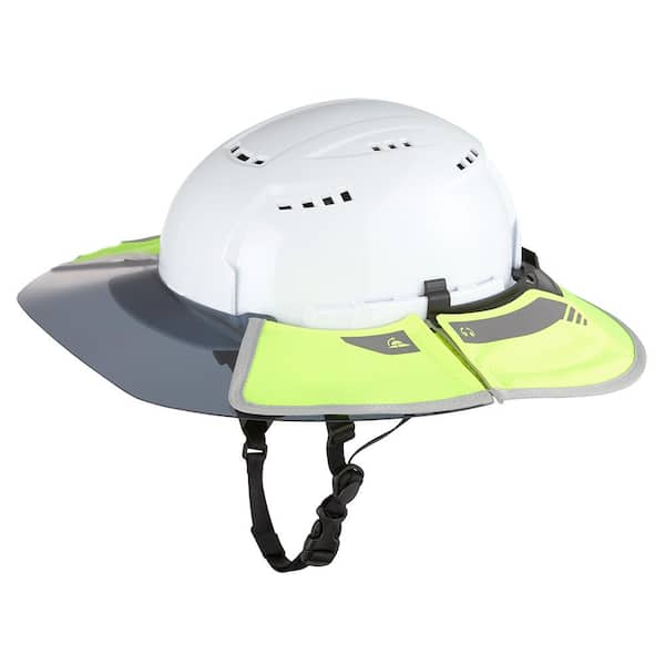 Milwaukee BOLT Tinted Brim Yellow High Visibility Visor with 360-Degree UV Protection
