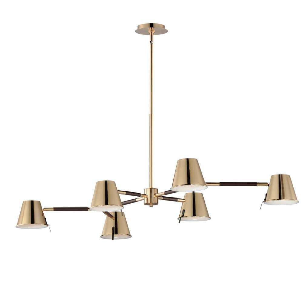 Maxim Lighting Carlo 9-Light Integrated LED Gold Chandelier