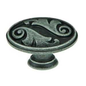 Oakley 1-1/2 in. Swedish Iron Oval Cabinet Knob (10-Pack)