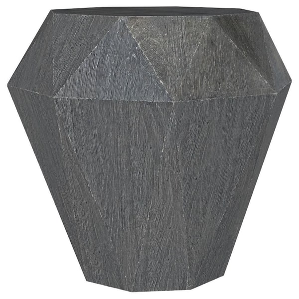 Cinti 19.5 in. Natural Gray geometric Mango Wood Side Table