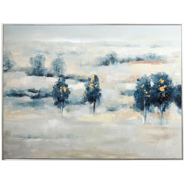 StyleCraft Trees in the Hill 1-Piece Framed Poster 36 in. x 48 in.