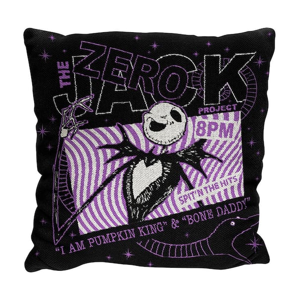 THE NORTHWEST GROUP Nightmare Before X Mas Jack Project Multi-colored Jacquard Pillow