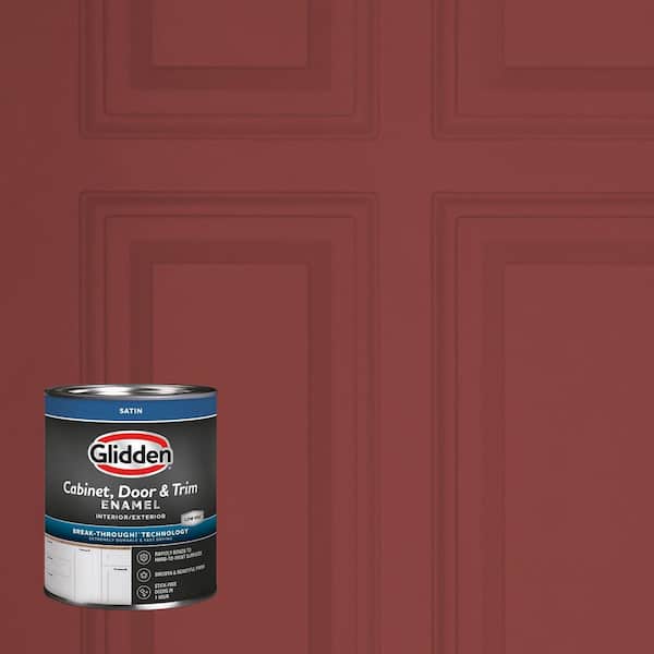 1 qt. PPG1056-7 Brick Dust Satin Door, Trim and Cabinet Paint