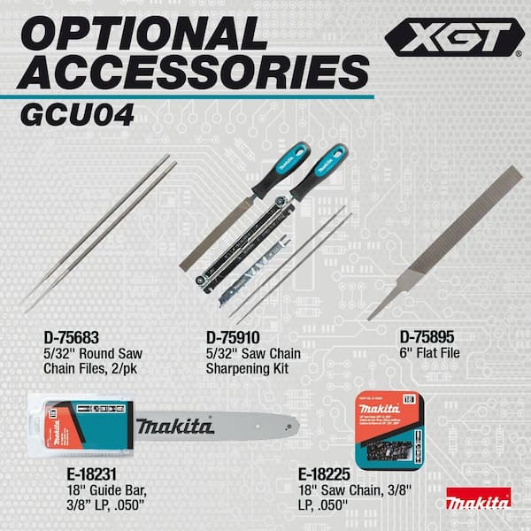 Makita XGT 18 in. 40V max Brushless Electric Battery Chainsaw Kit