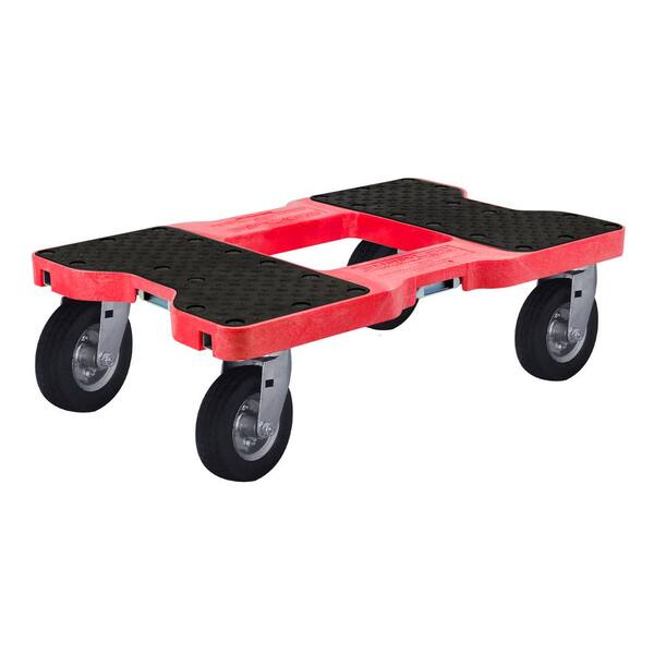 SNAP-LOC 1,500 lbs. Capacity Air-Ride Professional E-Track Dolly in Red