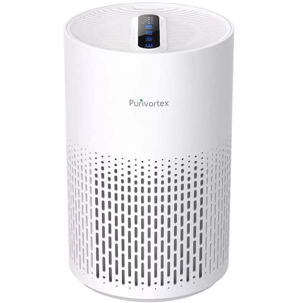 Adrinfly 880 Sq. Ft. True HEPA Air Purifiers for A11ergies, Pollen, Smoke, Dusts, Pets Dander, Odor, Hair and Ozone Free in White