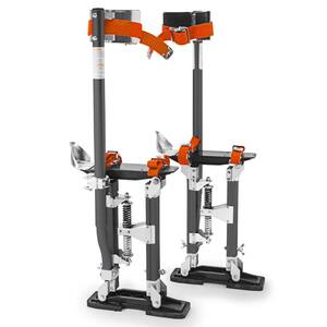 Magnesium 18 in. to 30 in. Adjustable Height Gray Drywall Stilts
