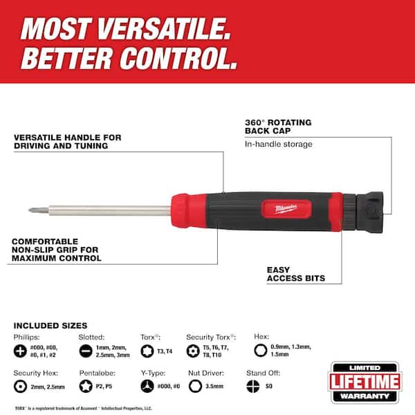 Milwaukee 27-in-1 Security Precision Multi-Bit Screwdriver 48-22 