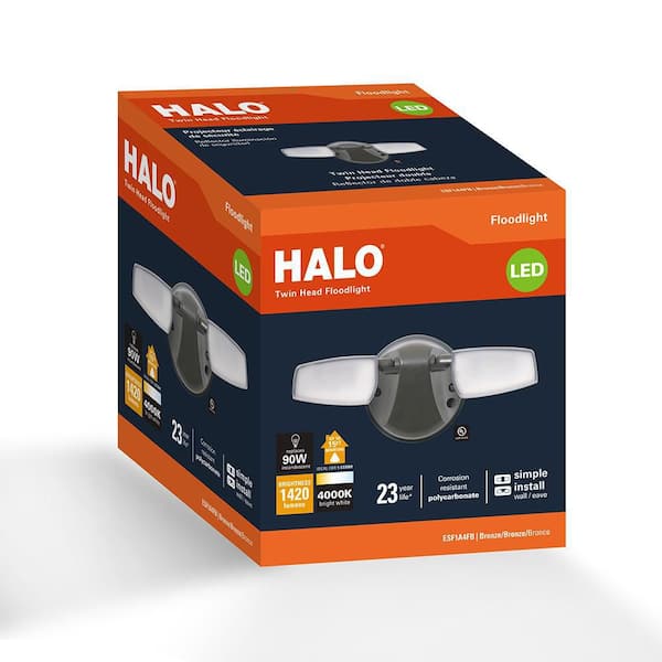 ESF 15-Watt 4000K Bronze Outdoor Integrated LED Flood Light