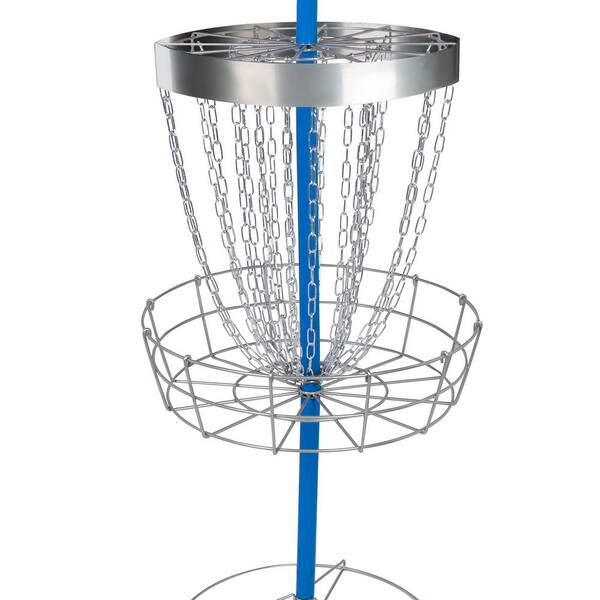 Trademark Innovations 4 ft. Tall Portable Metal Disc Frisbee Golf Goal  DISCGOLF-BLUE - The Home Depot