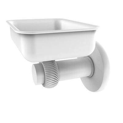Allied Brass Satellite Orbit Towel Ring - Matte White, 6" Diameter, Solid Brass - View #3