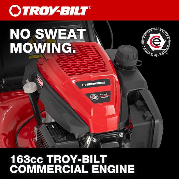 Troy-Bilt 21 in. 163cc OHV Engine Push 3-in-1 Gas Walk Behind Lawn Troy-Bilt 21 in. 163cc OHV Engine Push 3-in-1 Gas Walk Behind Lawn