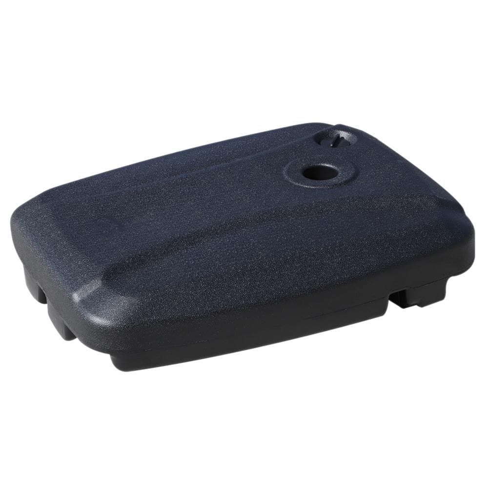 Black Heavy-Duty Plastic Wheeled Patio Umbrella Base