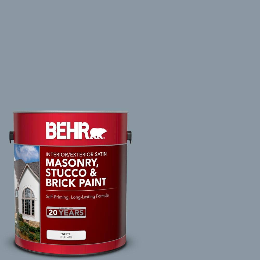 1 gal. #N490-4 Teton Blue Satin Interior/Exterior Masonry, Stucco and Brick Paint price history on PriceWatchPro