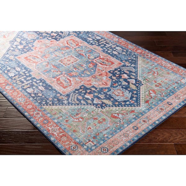 Bree Navy 3 ft. x 8 ft. Indoor Area Rug