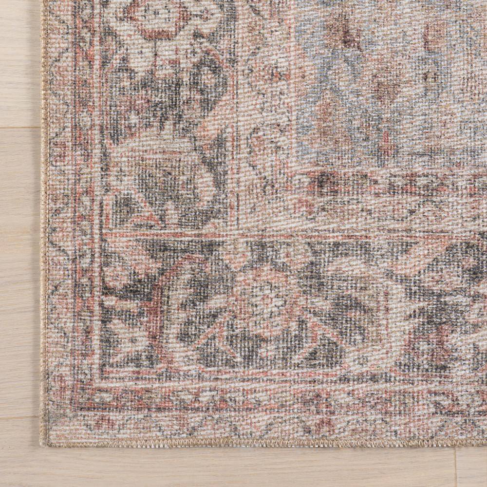 Hillstone Red and Beige Rectangular Synthetic Area Rug