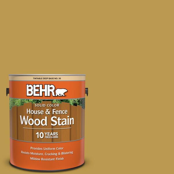 BEHR 1 gal. #M320-6 Tangy Green Solid Color House and Fence Exterior Wood Stain