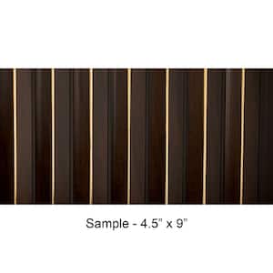 Take Home Sample - Gilded Peaks 1/2 in. x 0.375 ft. x 0.75 ft. Mahogany Brown Glue-Up Foam Wood Wall Panel(1-Piece/Pack)