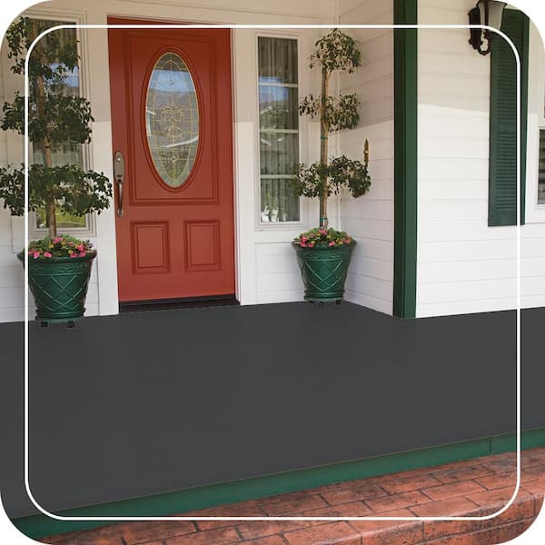 1 gal. #PPU18-01 Cracked Pepper Low-Lustre Enamel Interior/Exterior Porch and Patio Floor Paint