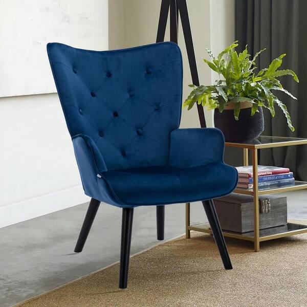 navy living room chair