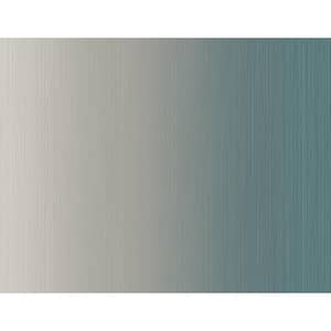 Shade Stripes Turquoise and Grey Paper Non - Pasted Strippable Wallpaper Roll Cover 60.75 sq. ft.