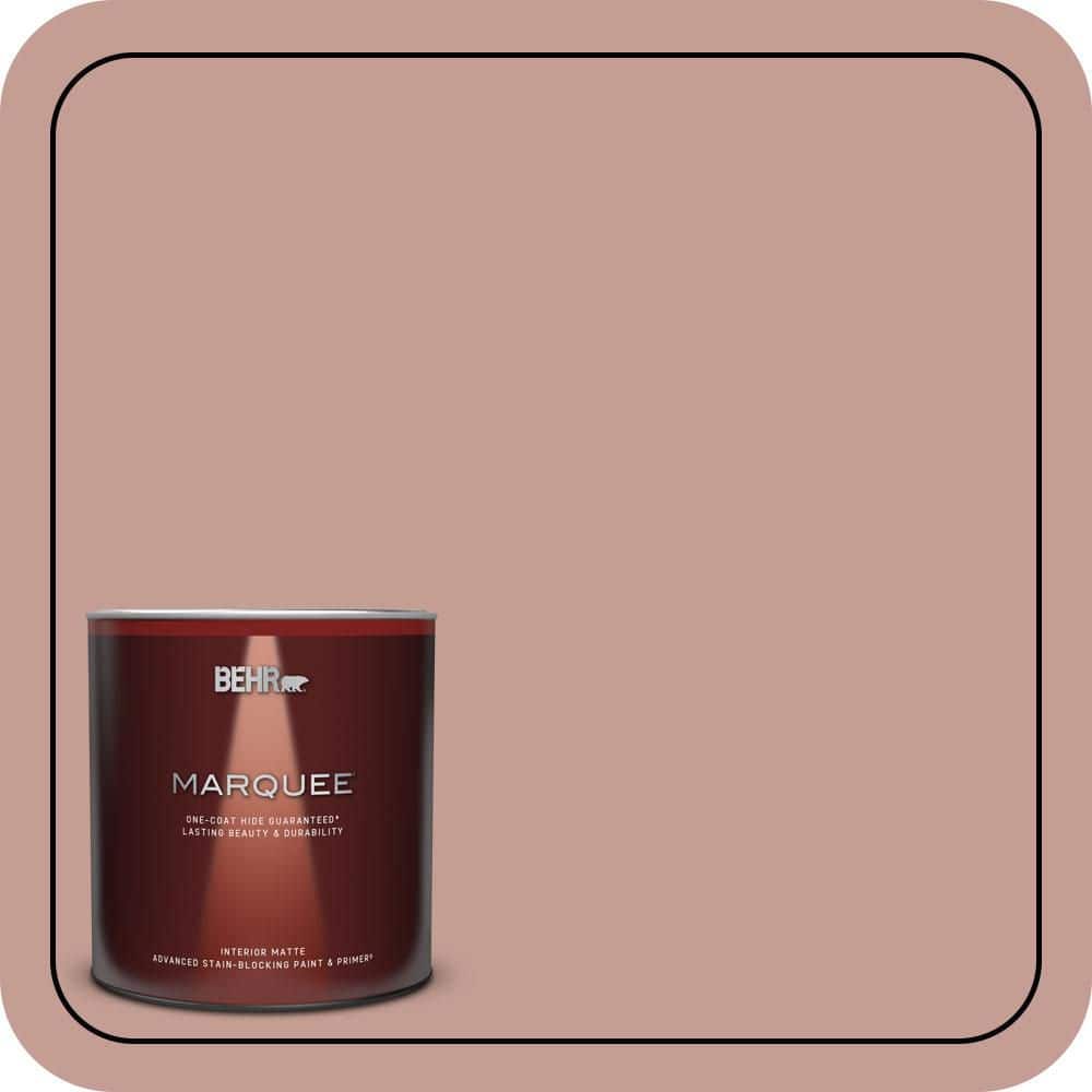 BEHR MARQUEE 1 qt. #S170-4 Retro Pink One-Coat Hide Matte Interior