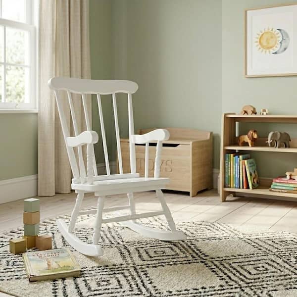 International Concepts White Rocking Kids Chair CR08-2465 - The