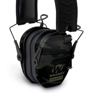 Slim Electronic Ear Muffs with NRR 23 dB, Gray Multi-Cam