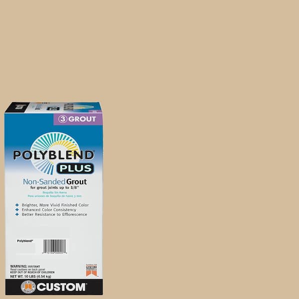 Custom Building Products Polyblend Plus #122 Linen 10 lb. Unsanded Grout