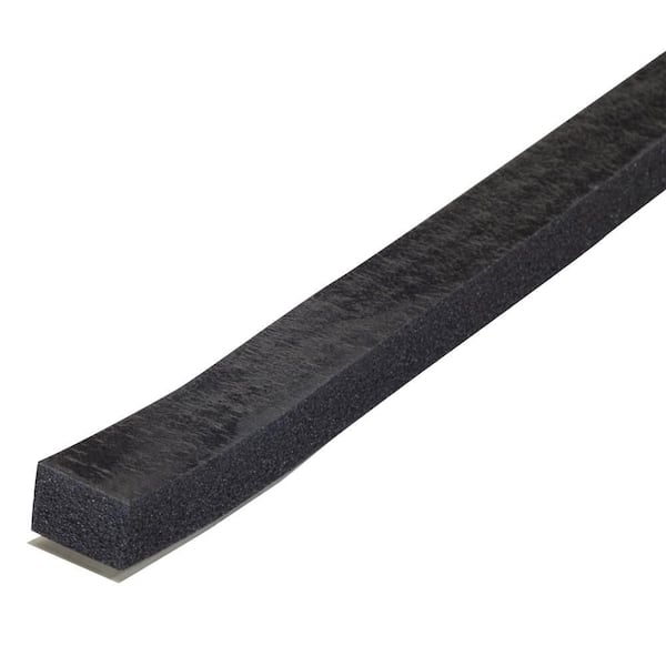 0.5 in. x 10 ft. Black Sponge Window Seal for Large Gaps Weatherstrip Roll