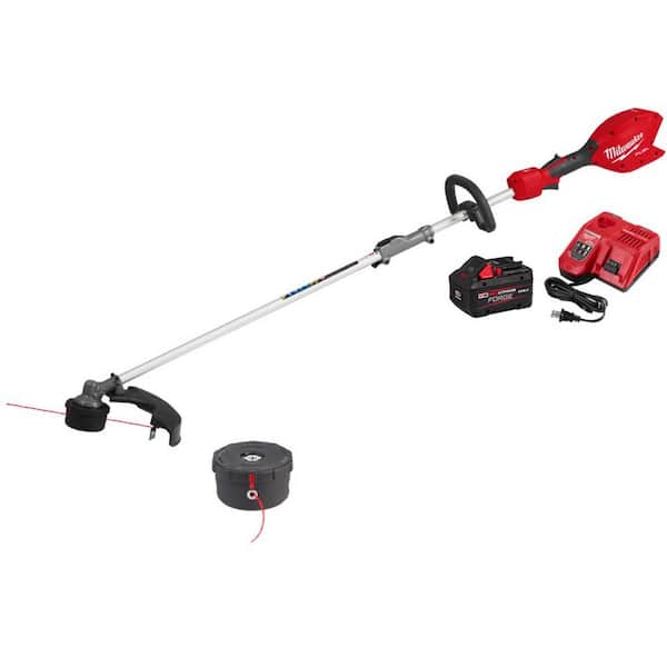 Milwaukee M18 FUEL 18V 16 in. Brushless Cordless Battery Powered QUIK-LOK String Trimmer 8.0 Ah FORGE Kit w/ Replacement Head