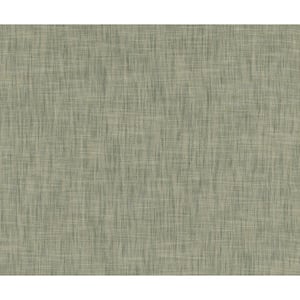 Genji Green Woven Wallpaper