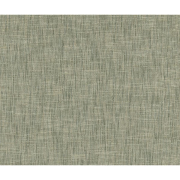 A-Street Prints Green Genji Woven Wallpaper Sample