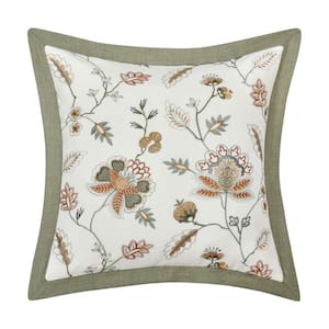 Angela Polyester 20 in. Square Decorative Throw Pillow 20 x 20 in.