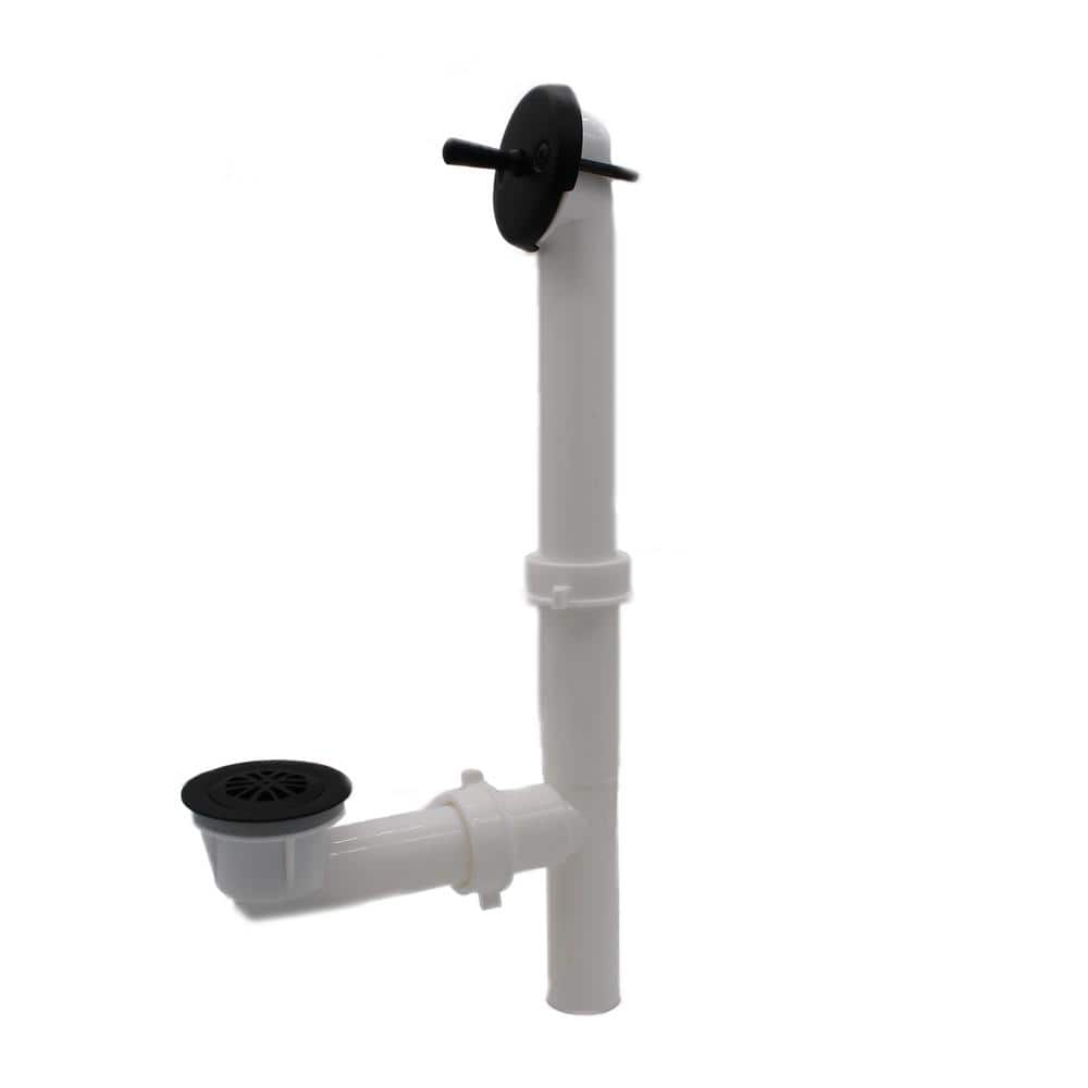 1-1/2 in. White Poly Tubular Trip Lever Drain Kit, Matte Black price history on PriceWatchPro