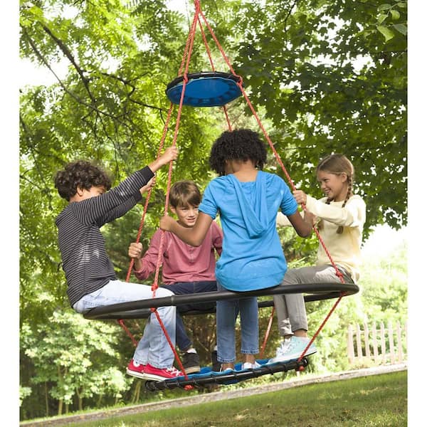 47" Swing Seat Flying Saucer Tree Swings Playground Backyard Home US New Giant 