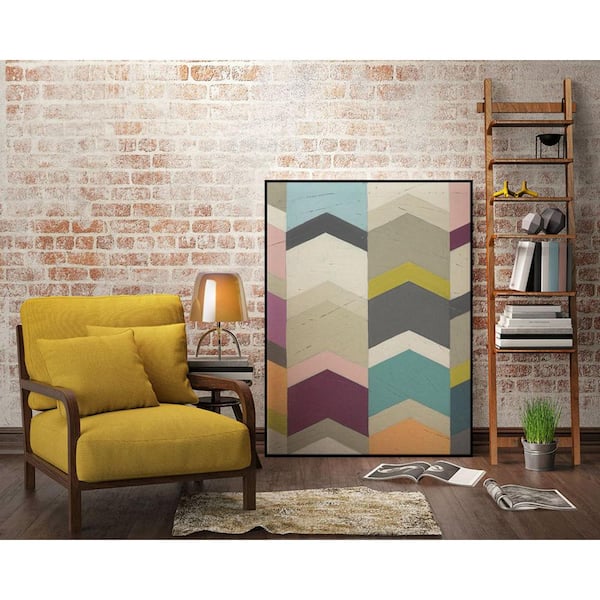 Unbranded 30 in. x 40 in. "Confetti Prism III" by June Erica Vess Framed Wall Art