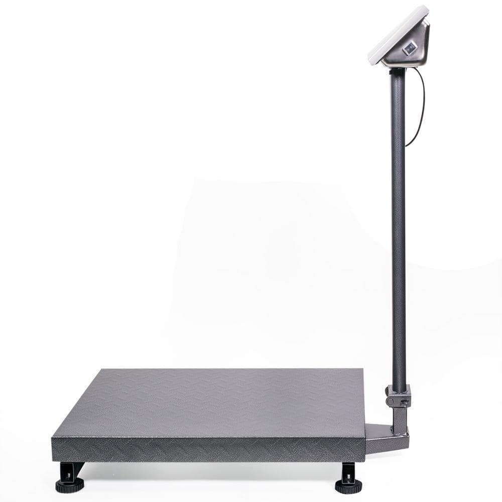 600 lbs Heavy Duty Black Steel Digital Platform Scale