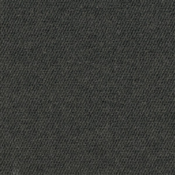 Foss Stupendous - Ice - Black Residential 18 x 18 in. Peel and Stick Carpet Tile Square (36 sq. ft.)