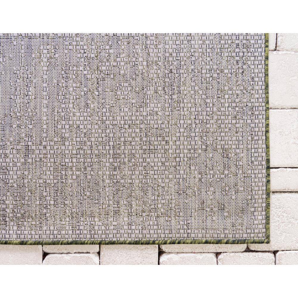 Green Timeworn Easy-Care Synthetic 4' x 6' Outdoor Rug
