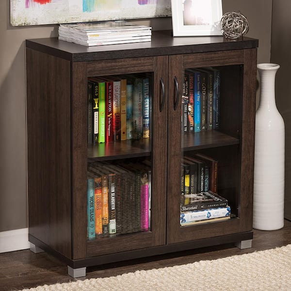 Baxton Studio Zentra Contemporary Dark Brown Storage Cabinet 28862