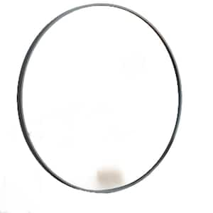 20 in. W x 20 in. H Round Framed Wall Mounted Bathroom Vanity Mirror in Black