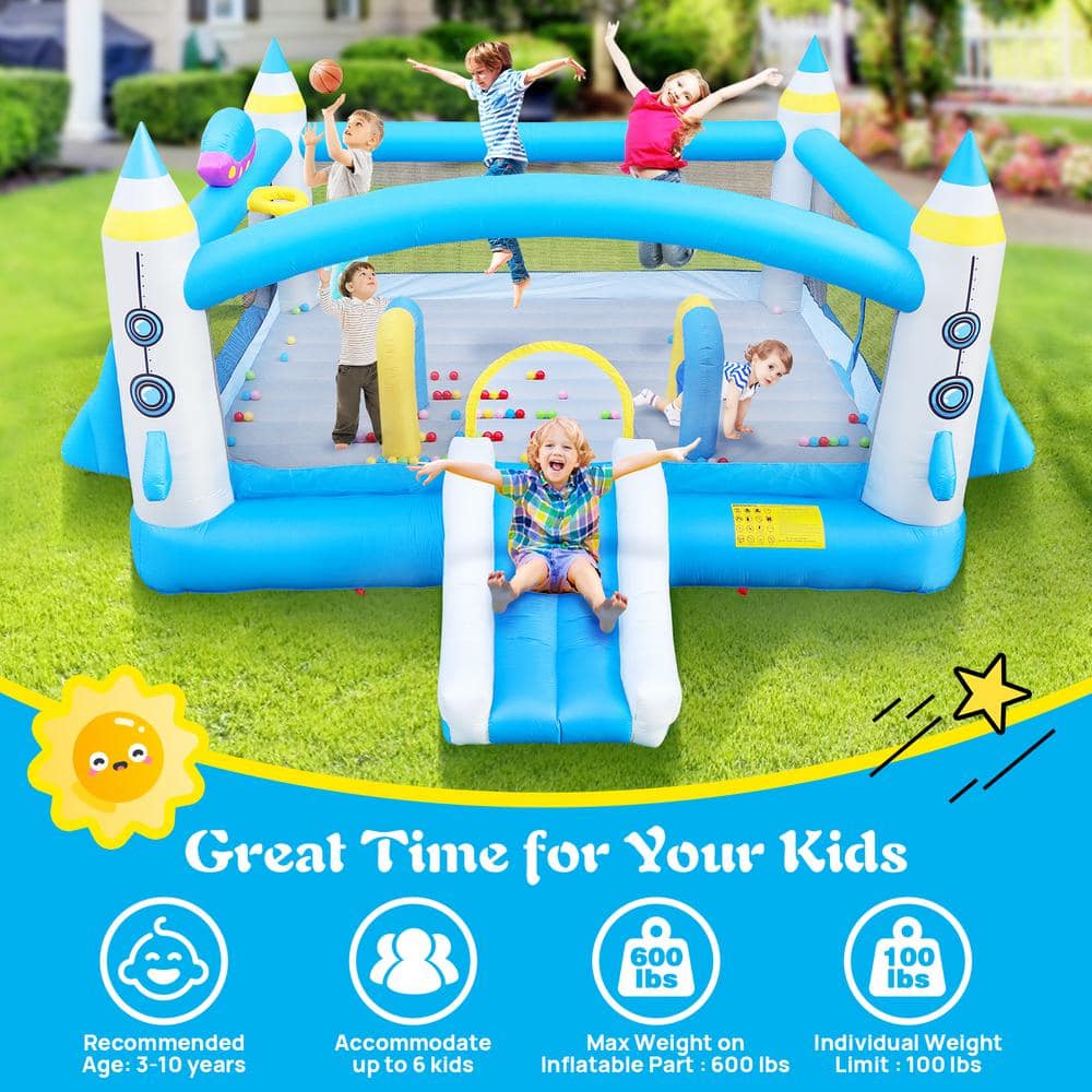 Colorful Oxford Fabric Inflatable Bounce House with Slide