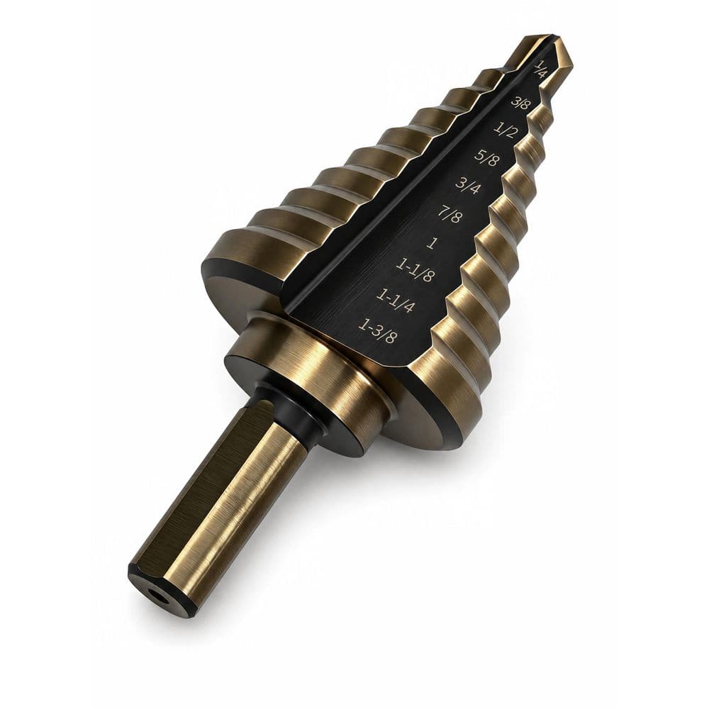 1/4 in. to 1-3/8 in. HSS Titanium-Coated Spiral Flute Step Drill Bit (10-Steps) price history on PriceWatchPro