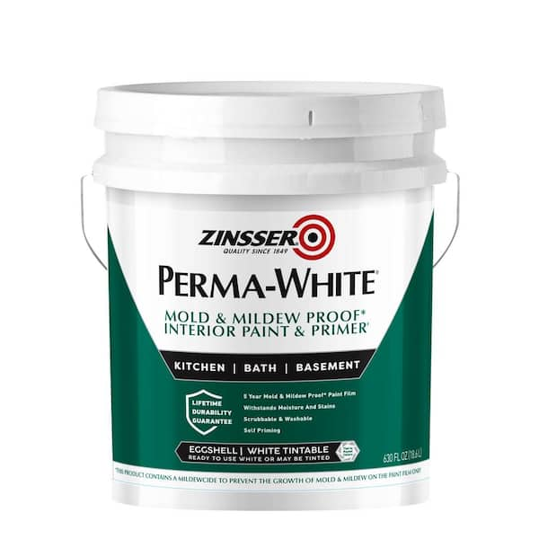 Zinsser Perma-White 5 gal. Mold & Mildew-Proof Eggshell Interior Paint