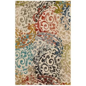 Renne Multi 8 ft. x 11 ft. Abstract Area Rug