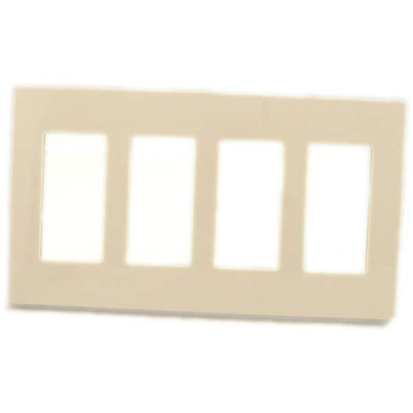 Reviews for Leviton 4-Gang Light Almond Decora/Rocker Polycarbonate ...